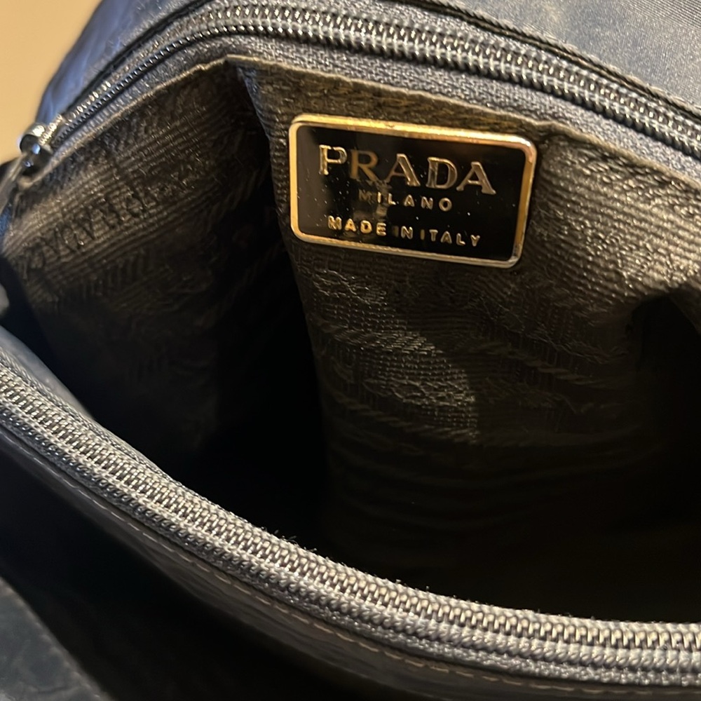 Prada Navy Blue Quilted Shoulder Bag- AUTHENTIC ✨ - Picture 10 of 13